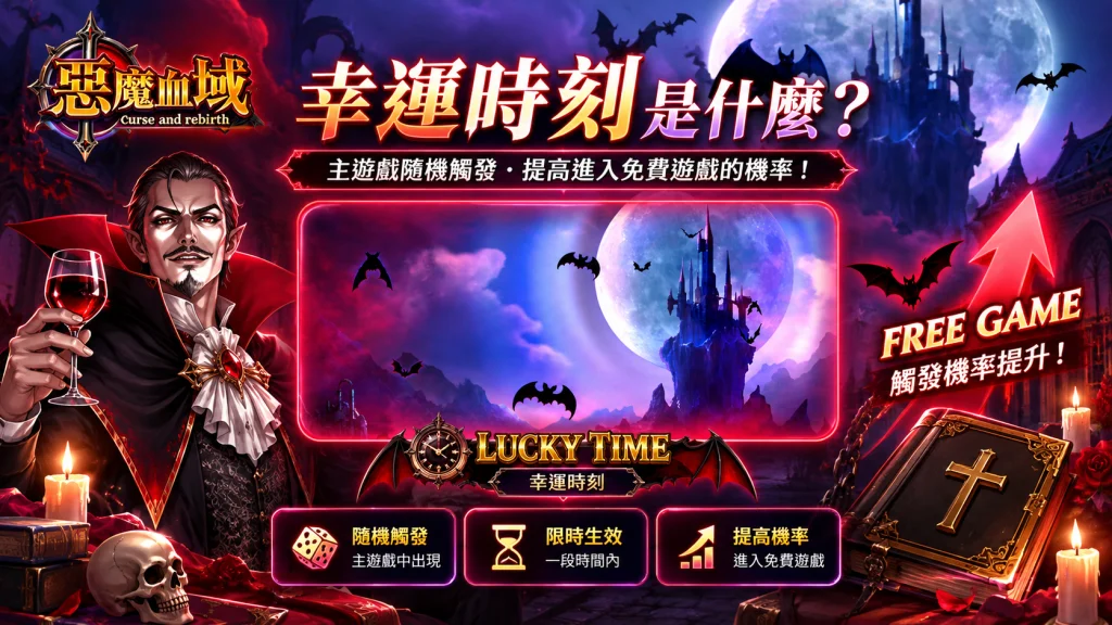 ATG惡魔血域幸運時刻功能與免費遊戲觸發機率提升機制